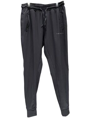 YoungLA | Black Slim Fit Joggers with Logo Medium